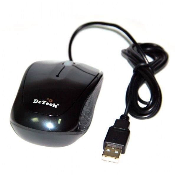 картинка Мышка DeTech DE-3062 USB Shiny Bl от магазина КомпьютерЦентр