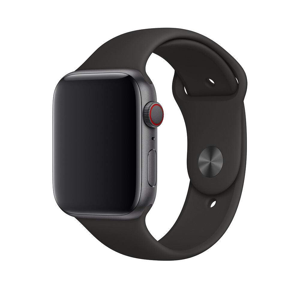 картинка Ремешок Apple Sport Band for Apple Watch 42/ 44mm ''S'' Black от магазина КомпьютерЦентр
