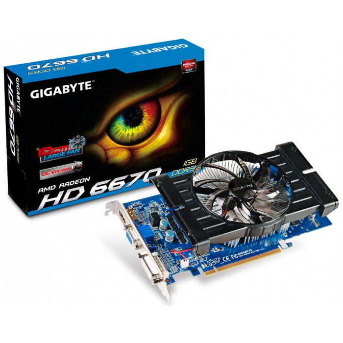 картинка Видеокарта Gigabyte ATI HD 6670 1Gb DDR3 (GV-R667OC-1GI) от магазина КомпьютерЦентр