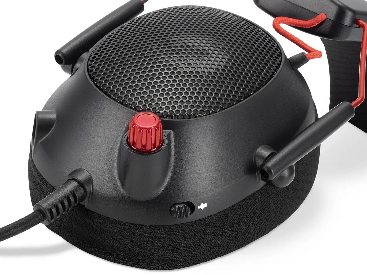 картинка Гарнитура Oklick HS-L305G черный/ красный, мониторные (2060511) от магазина КомпьютерЦентр