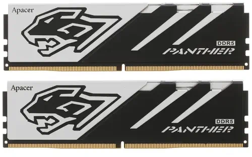 картинка DIMM DDR5 32Gb (2x16Gb) 5600MHz PC5-44800 Apacer Panther (AH5U32G56C5227BAA-2) от магазина КомпьютерЦентр