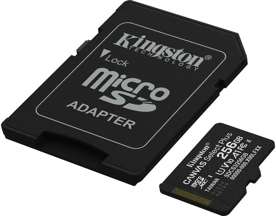 картинка Карта памяти 256Gb microSDXC Kingston Canv Select Plus +SD adapter (SDCS3/ 256GB) от магазина КомпьютерЦентр