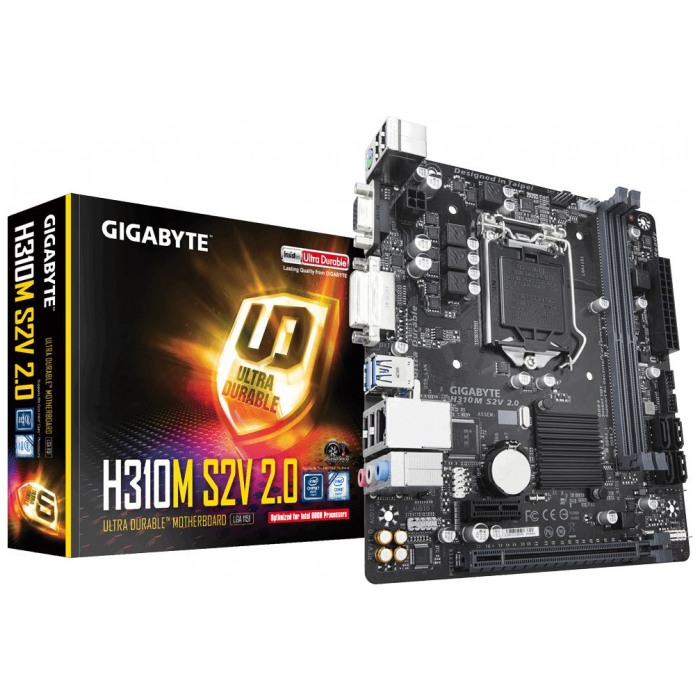 картинка Материнская плата Gigabyte H310M S2V (H310M S2V 2.0) от магазина КомпьютерЦентр