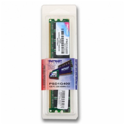 картинка Оперативная память Patriot DIMM DDR 1Gb 400MHz PC-3200 от магазина КомпьютерЦентр