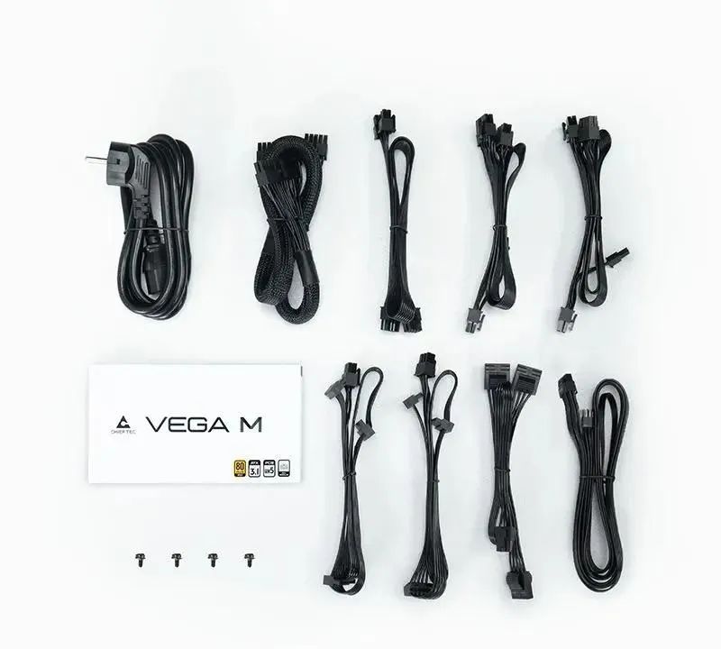 картинка Блок питания Chieftec ATX 1000W Vega M PPG-1000-C Gen.5 80+ gold (20+4pin) APFC 135mm fan 6xSATA Cab от магазина КомпьютерЦентр