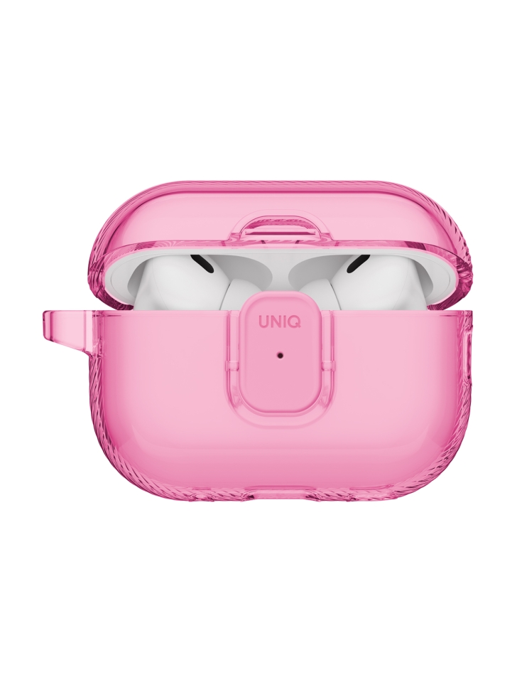картинка Чехол Uniq Glase PRO TPU Lock Candy Pink для AirPods Pro 3, розовый от магазина КомпьютерЦентр
