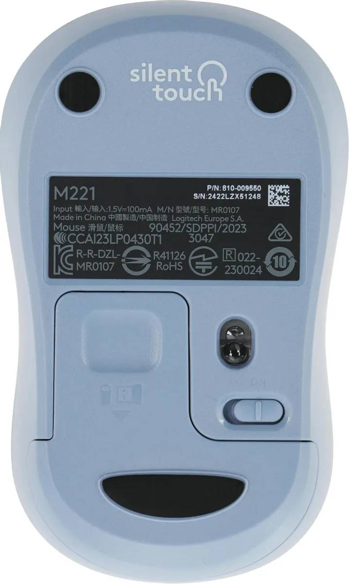 картинка Мышка Logitech M221 Silent Wireless, Blue (910-006111) от магазина КомпьютерЦентр