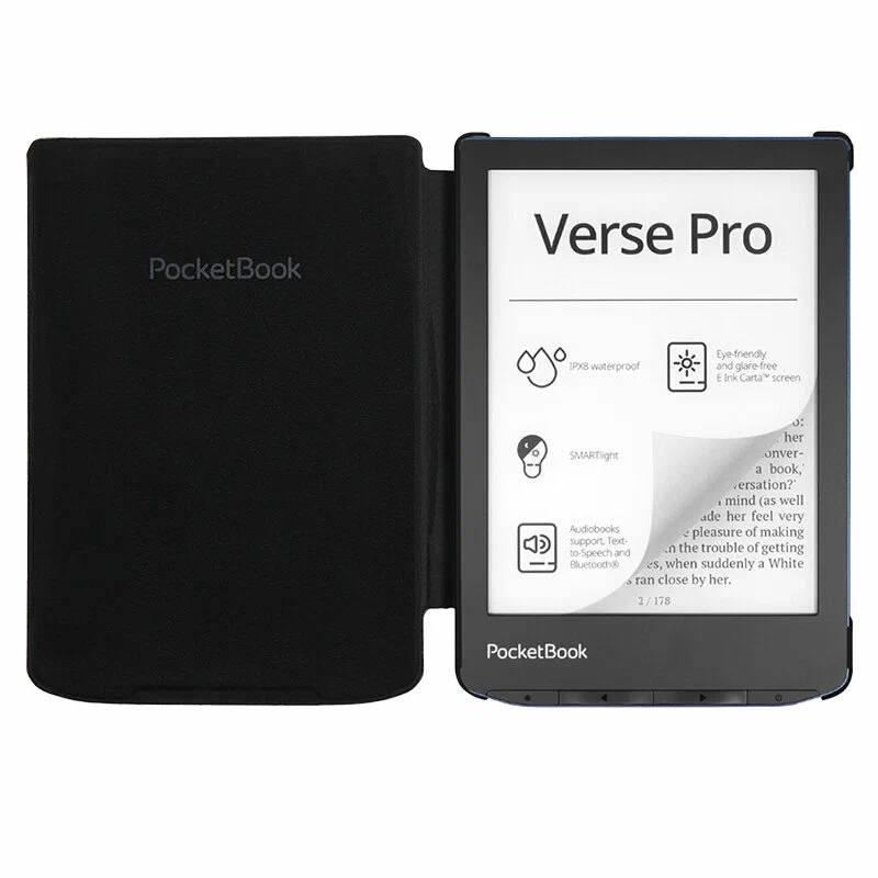 картинка Чехол электронной книги для PocketBook 634 Verse Pro (черный) от магазина КомпьютерЦентр