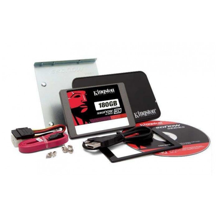 картинка SSD накопитель Kingston 180Gb 2.5″ SKC300 SATA3 7mm Bundle (SKC300S3B7A/180G) от магазина КомпьютерЦентр