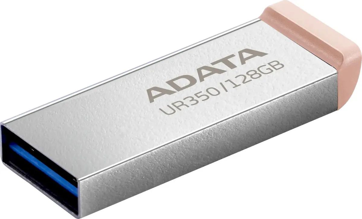 картинка USB3.2 накопитель 128Gb A-Data UR350 Silver/ Brown (UR350-128G-RSR/ BG) от магазина КомпьютерЦентр