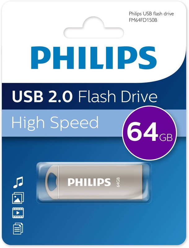 картинка USB накопитель 64Gb Philips Iron2.0 (FM64FD150B/ 97) от магазина КомпьютерЦентр