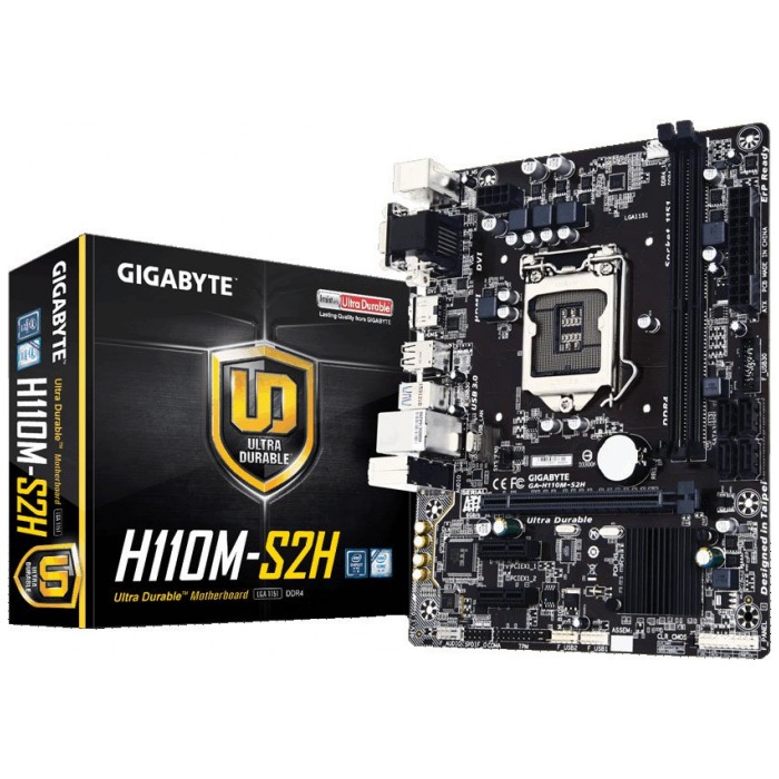 картинка Материнская плата Gigabyte GA-H110M-S2H (GA-H110M-S2H) от магазина КомпьютерЦентр