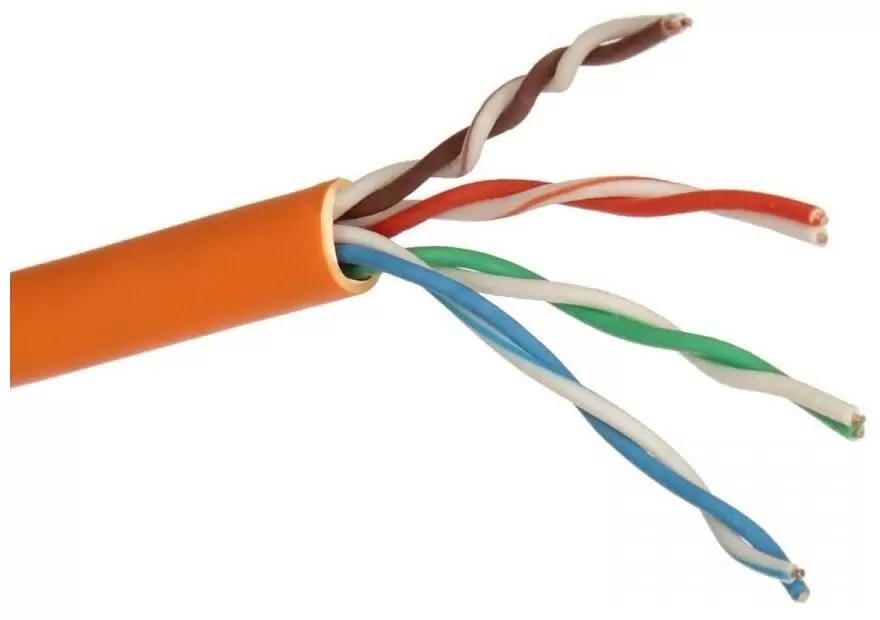 картинка Кабель UTP ExeGate (EX281820RUS) 4 пары кат.5e медь, 24AWG, LSZH, бухта 305м, оранжевый от магазина КомпьютерЦентр