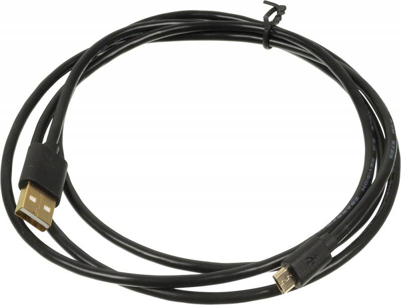 картинка Кабель USB 2.0 A->Micro b 1.5м Behpex, 2A, Square Connector Black (326759) от магазина КомпьютерЦентр