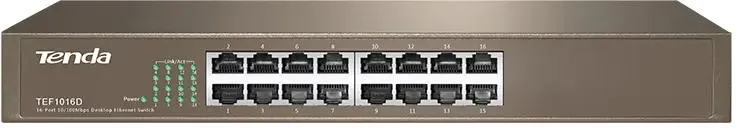 картинка Switch 16-port Tenda TEF1016D неуправляемый от магазина КомпьютерЦентр