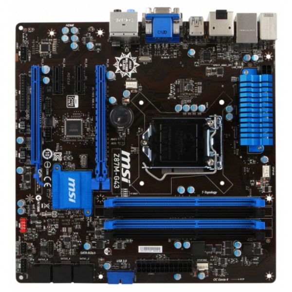 картинка Материнская плата MSI Z87M-G43 (Z87M-G43) от магазина КомпьютерЦентр