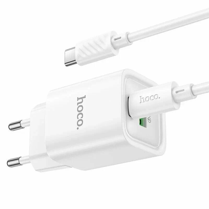 картинка СЗУ HOCO C149A Charm PD30W+QC3.0 charger set (C to C) white от магазина КомпьютерЦентр