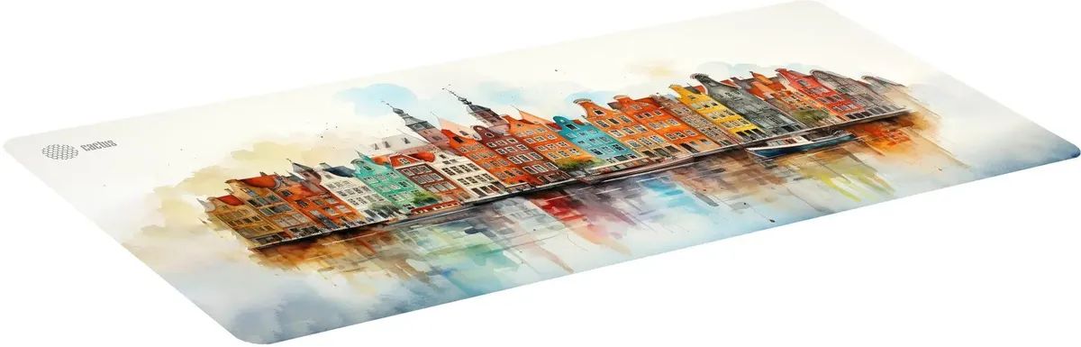 картинка Коврик для мышки Cactus Amsterdam рисунок 900x400x3мм (CS-MP-PRO12XXL) от магазина КомпьютерЦентр
