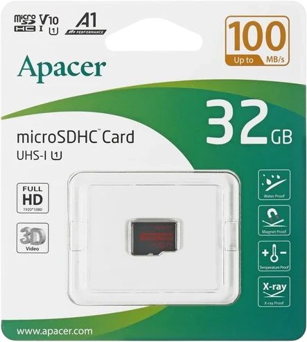 картинка Карта памяти 32Gb microSDHC Apacer UHS-I Class 10 w/ o SD-adapter (AP32GMCSH10UB-RA) от магазина КомпьютерЦентр