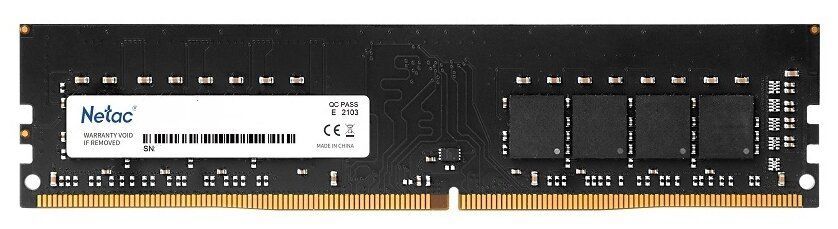 картинка DIMM DDR4 16Gb 2666MHz PC4-21300 Netac CL19 1.2V (NTBSD4P26SP-16) от магазина КомпьютерЦентр