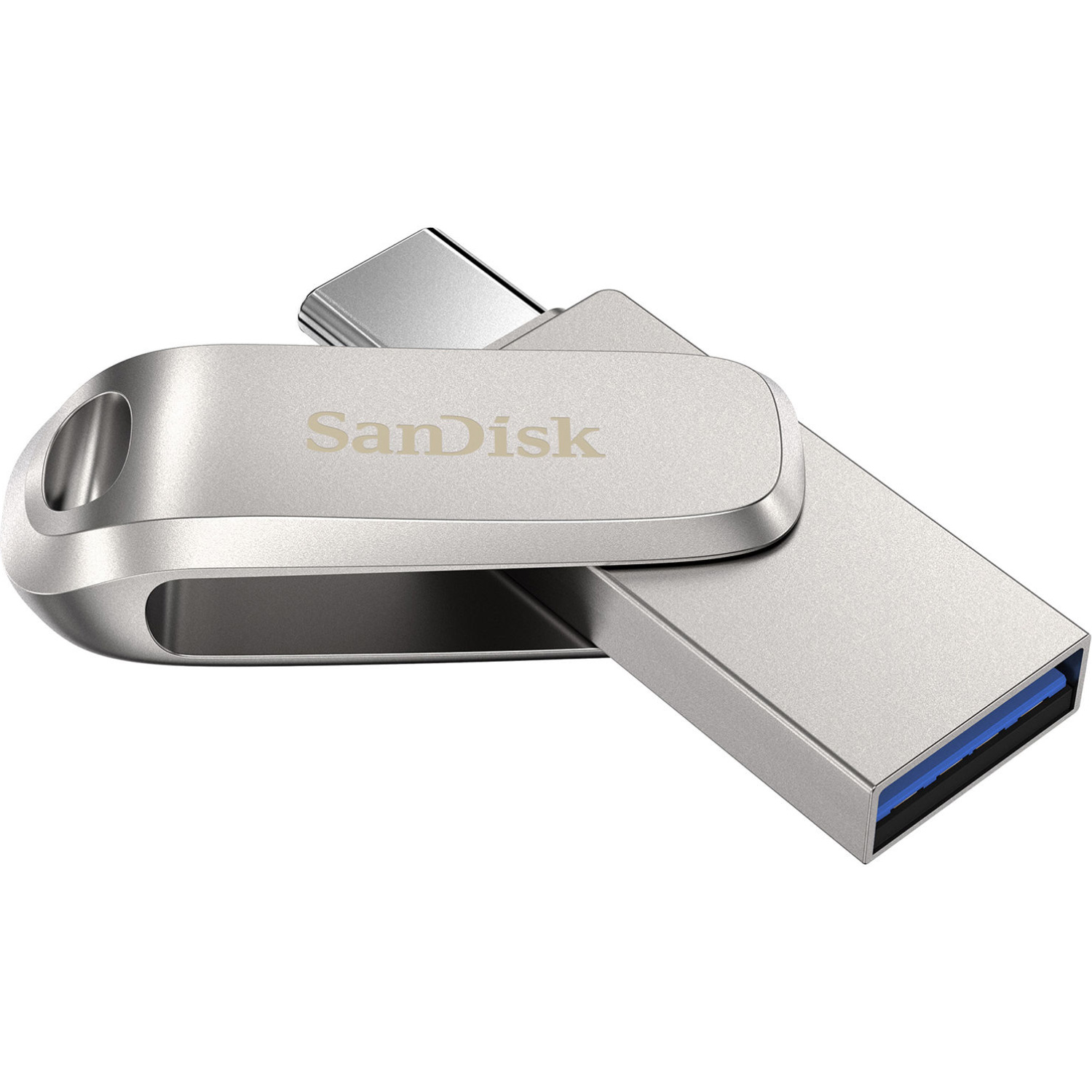 картинка USB3.1 накопитель 256Gb SanDisk Ultra Dual Drive Luxe Type-C Silver (SDDDC4-256G-G46) от магазина КомпьютерЦентр