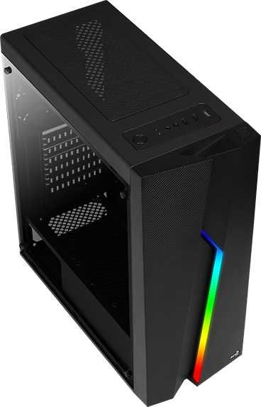 картинка Корпус Aerocool Bolt A-BK-v1, Midi-Tower, без БП, черный (ACCM-PV15012.11) от магазина КомпьютерЦентр