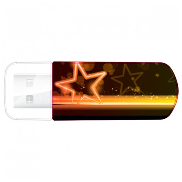 картинка Флешка USB Verbatim 32Gb Verbatim Mini Neon Edition Orange/ рисунок (49388) от магазина КомпьютерЦентр