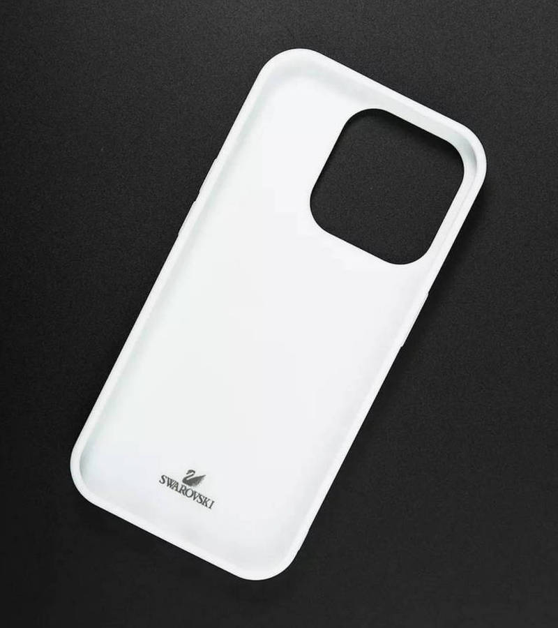 картинка Чехол Swarovski для iphone 15 Pro Белый от магазина КомпьютерЦентр