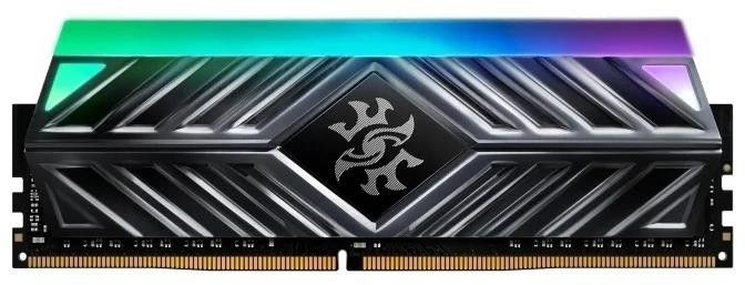 картинка DIMM DDR4 16GB 3200MHz PC4-25600 ADATA XPG SPECTRIX D41 RGB Grey Gaming Memory Non-ECC, Heat Shield, RTL (AX4U320016G16A-ST41) от магазина КомпьютерЦентр