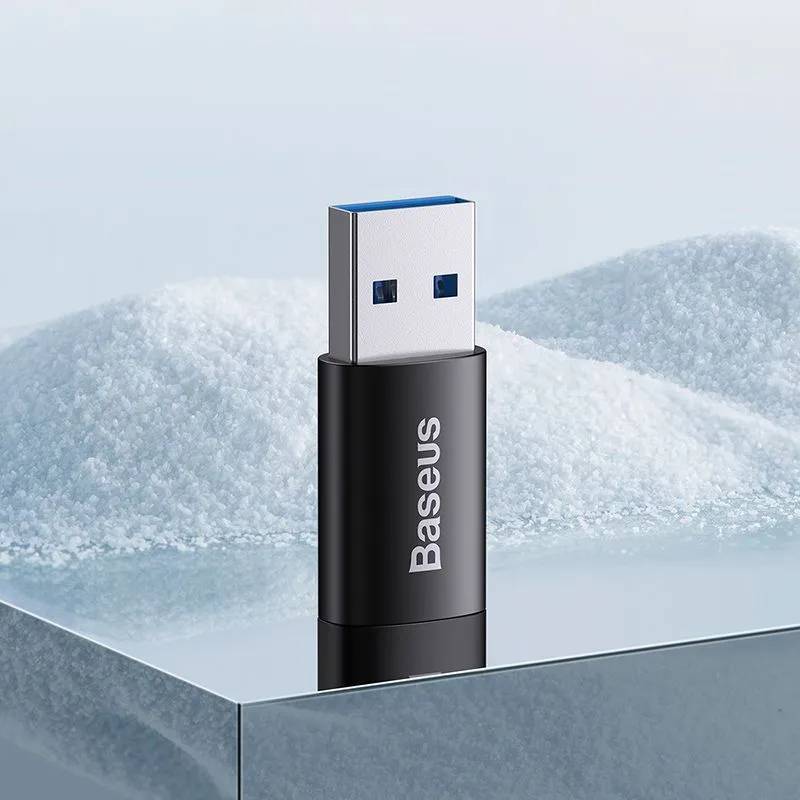 картинка Adapter Baseus Ingenuity Series Mini OTG Adaptor USB 3.1 to Type-C Black от магазина КомпьютерЦентр