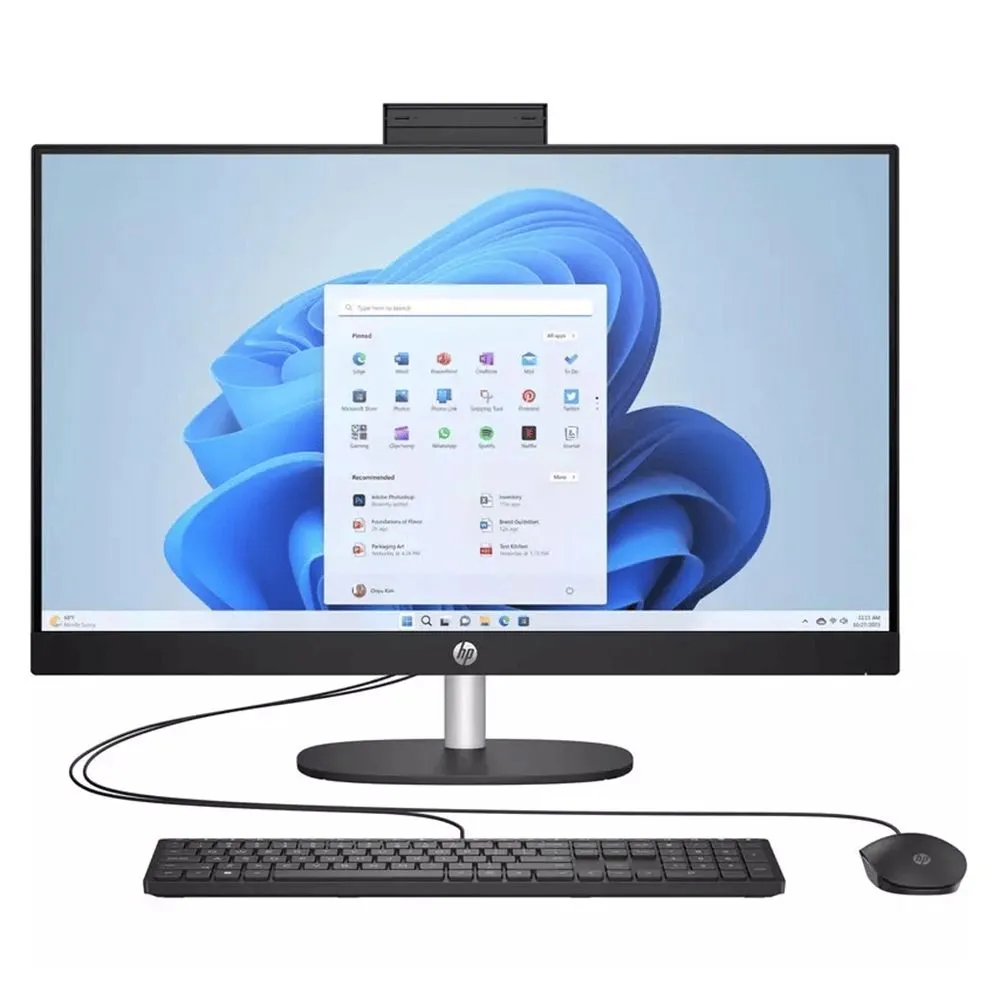 картинка Моноблок HP 27'' All-in-One 27-cr0018ci AMD Ryzen 3 7320U/  RAM 8 ГБ/  SSD 512 ГБ/  AMD Radeon Graphics/  черный от магазина КомпьютерЦентр
