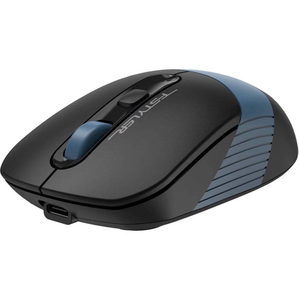 картинка Мышка A4Tech Fstyler FB10CS Black/ Blue беспроводная (4but) (FB10CS USB ASH BLUE) от магазина КомпьютерЦентр