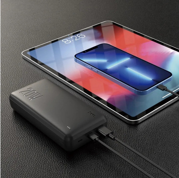 картинка Внешний аккумулятор Hoco J87 10000mAh Black от магазина КомпьютерЦентр