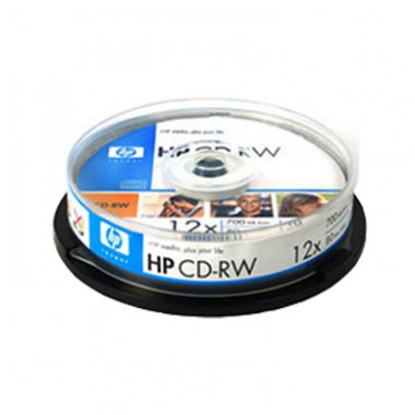 картинка Диски HP CD-RW 700Мb 12x Cake 10 pcs от магазина КомпьютерЦентр