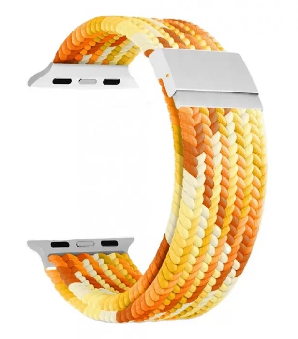 картинка Плетеный нейлоновый ремешок для Apple Watch 42/ 44/ 45/ 49 mm Series 1-9, SE LYAMBDA PLEIONE DSN-18-44-YL Yellow от магазина КомпьютерЦентр