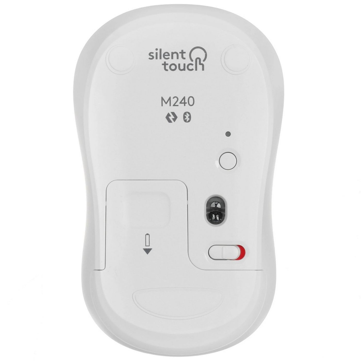 картинка Мышка Logitech M240 Silent Wireless, White (910-007079) от магазина КомпьютерЦентр