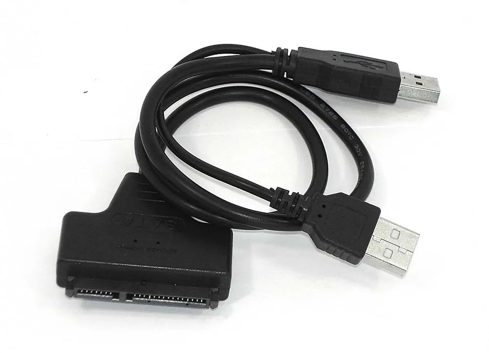 картинка Переходник SATA на USB 2.0 на шнурке 30см с индикаторами питания и чтения HDD DM-685 (57930) от магазина КомпьютерЦентр