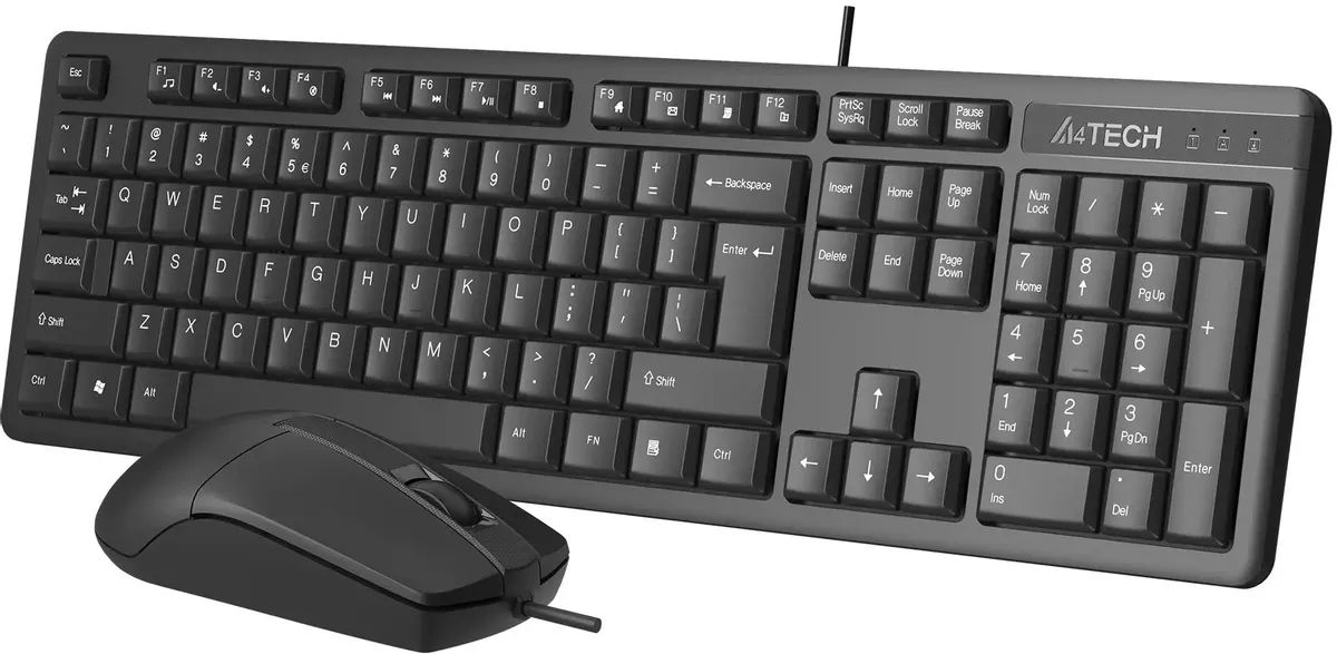 картинка Комплект A4tech KR-3330 Black, USB (клавиатура+мышка) от магазина КомпьютерЦентр
