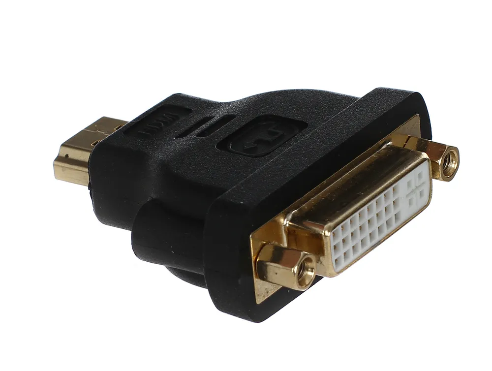 картинка Переходник DVI Aopen DVI-D 24+5F to HDMI 19M позолоченные контакты (ACA311) от магазина КомпьютерЦентр