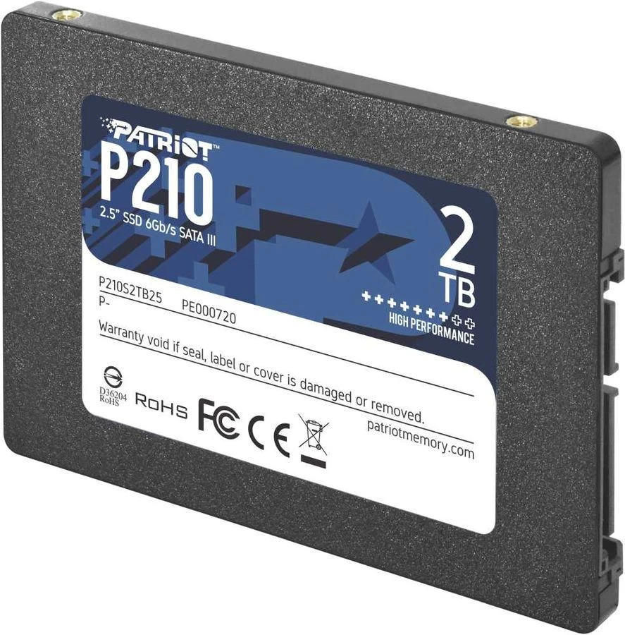 картинка SSD накопитель 2Tb 2.5'' Patriot P210 SATAIII (P210S2TB25) от магазина КомпьютерЦентр