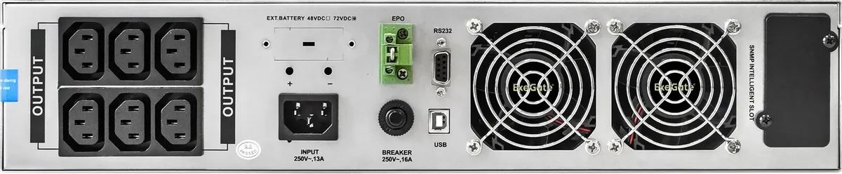 картинка ИБП ExeGate EP285647RUS On-Line PowerExpert ULS-2000.LCD.AVR.C13.USB.RS232.SNMP.2U 2000VA/ 2000W, Black от магазина КомпьютерЦентр