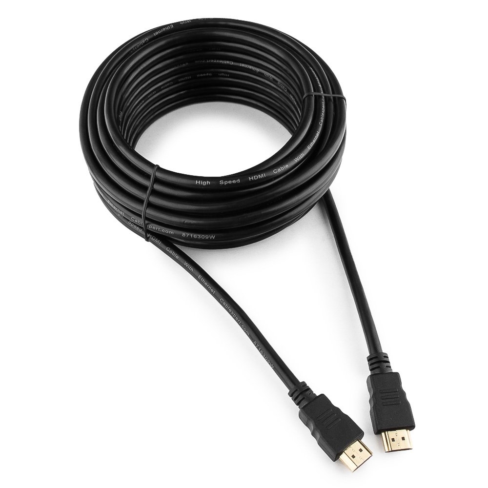 картинка Кабель HDMI Cablexpert CC-HDMI4-10M, 10.0м, v2.0, 19M/ 19M, черный, медь, позол.разъемы, экран от магазина КомпьютерЦентр
