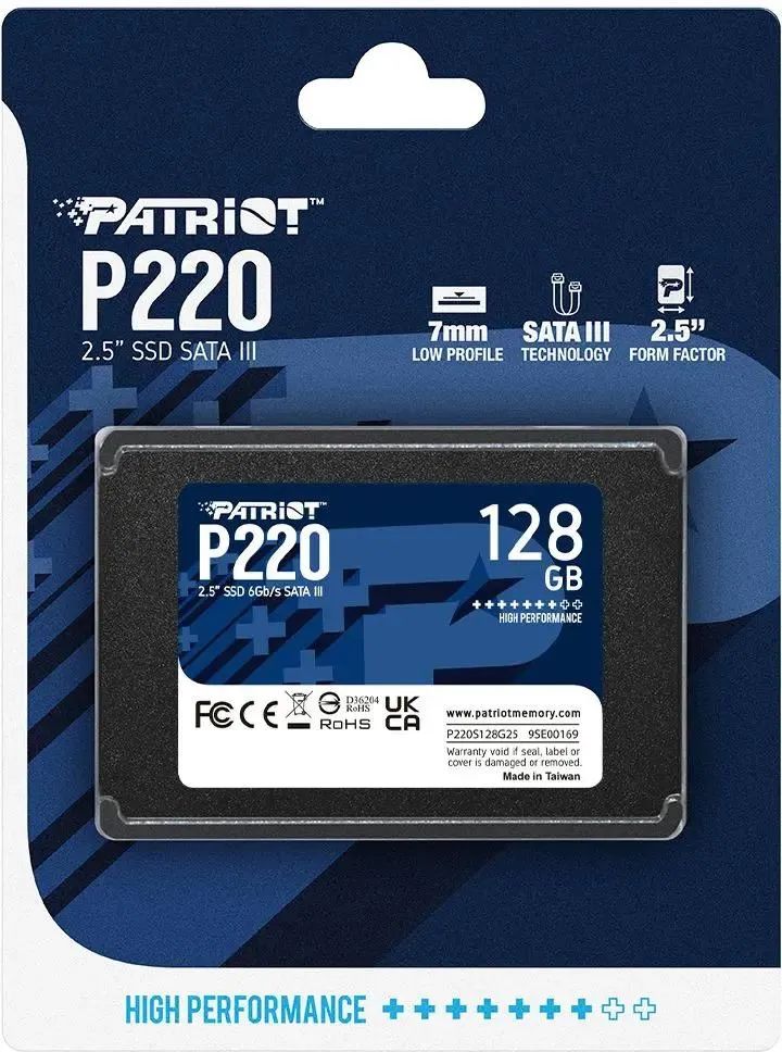 картинка SSD накопитель 128Gb 2.5'' Patriot P220 SATA III (P220S128G25) от магазина КомпьютерЦентр