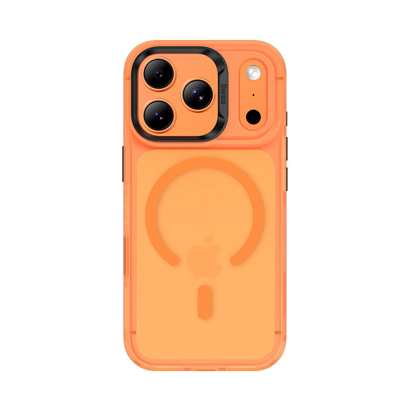 картинка Чехол силиконовый Benks Lucid Armor Case (MagSafe) для iPhone 17 Pro 6.3'', цвет оранжевый (Orange) (C.K.JC.AP.OR.C069) от магазина КомпьютерЦентр