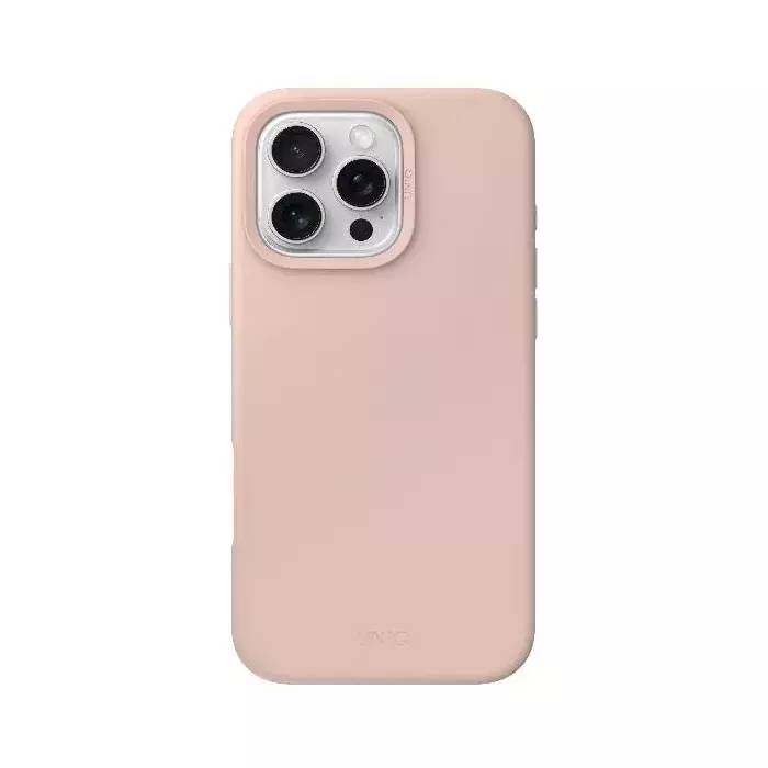 картинка Чехол силиконовый Uniq MAGCLICK CHARGING LINO HUE (MagSafe) для iPhone 16 Pro MAX 6.9'' PINK (IP6.9P(2024)-LINOHMPNK) от магазина КомпьютерЦентр
