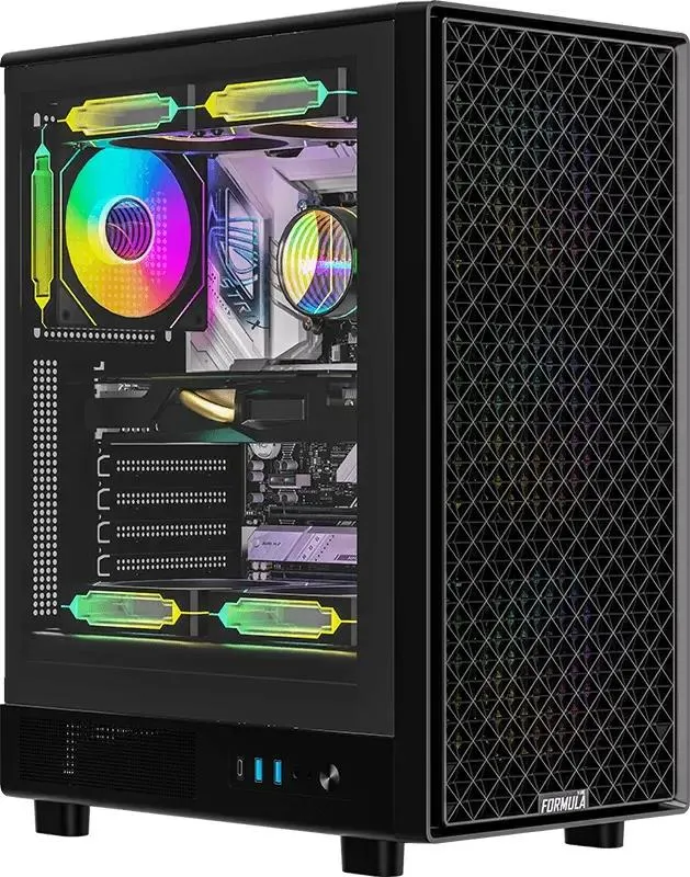 картинка Корпус Formula Mana Dynamic черный без БП ATX, PSU MANA DYN от магазина КомпьютерЦентр