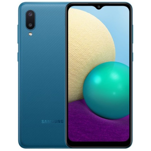 картинка Смартфон Samsung Galaxy A02 SM-A022G 2Gb 32Gb Blue (SM-A022GZBBSER) от магазина КомпьютерЦентр