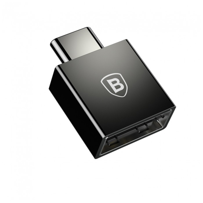 картинка Переходник Baseus OTG Exquisite Type-C Male to USb Female Adapter 2.4A (CATJQ-B01) от магазина КомпьютерЦентр