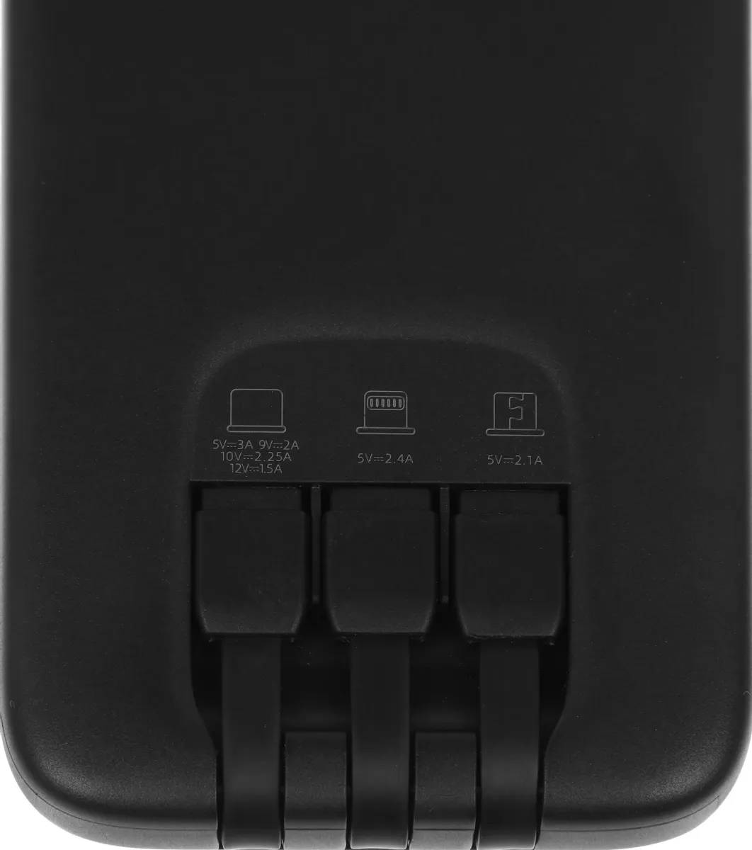 картинка Внешний аккумулятор Romoss (PHC10) (10000mAh) 22.5W 3A USB-A/ USB-C черный от магазина КомпьютерЦентр