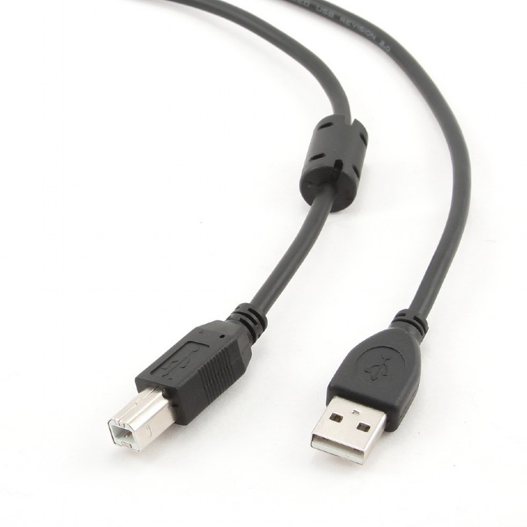 картинка Кабель USB 2.0 Pro Gembird/ Cablexpert Pro CCF-USB2-AMBM-6, AM/ BM, 1.8м, позол конт, фер.кол от магазина КомпьютерЦентр